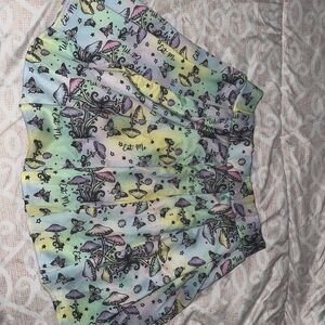 Hot Topic Pastel Mushroom Skater Skirt